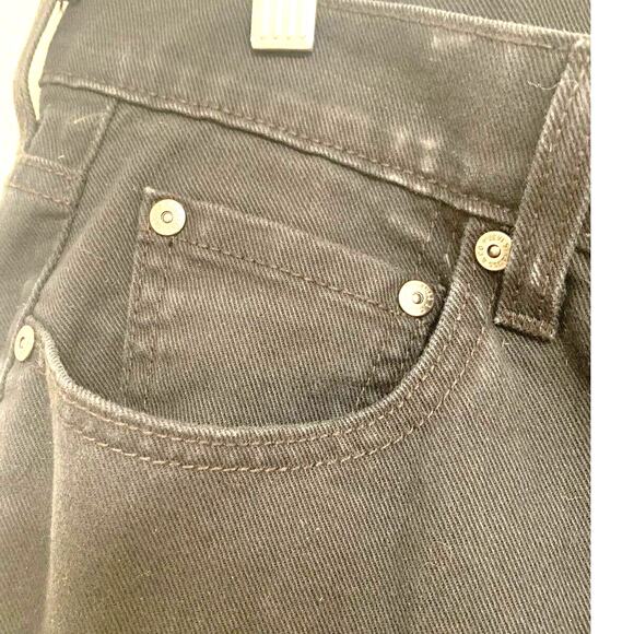 Levi’s 505 Womens Jeans 14 Short Black Straight Leg Mid Rise Cowgirl Western - Picture 4 of 5